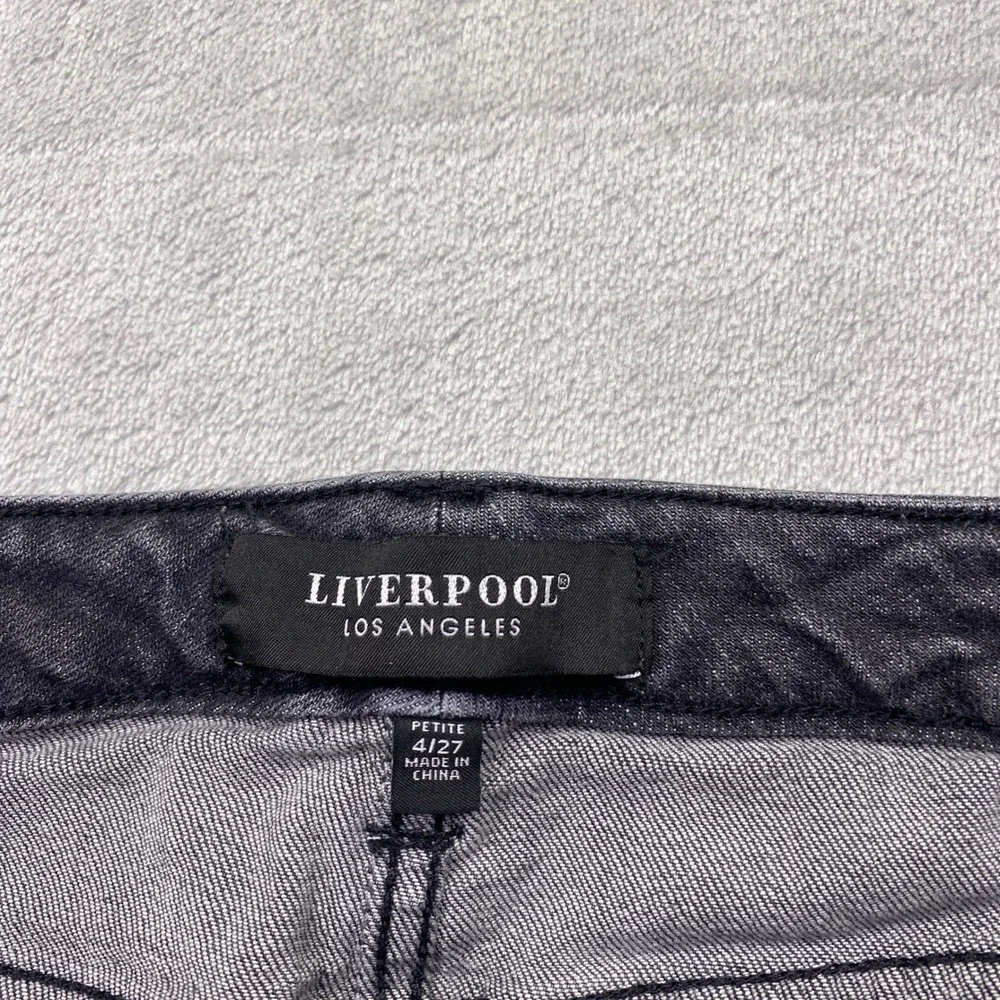 Liverpool Los Angeles Eco Logical Petite Straight‎ Leg Jeans Faded Black 4/27P